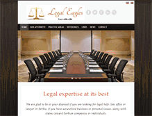 Tablet Screenshot of lawofficeinserbia.com